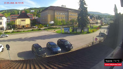 Střed obce Rokytnice nad Jizerou