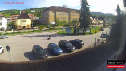 Střed obce Rokytnice nad Jizerou