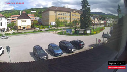 Střed obce Rokytnice nad Jizerou
