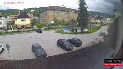 Střed obce Rokytnice nad Jizerou