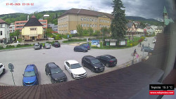 Střed obce Rokytnice nad Jizerou