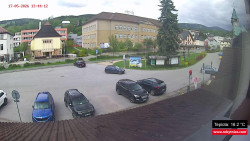 Střed obce Rokytnice nad Jizerou