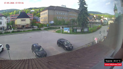 Střed obce Rokytnice nad Jizerou