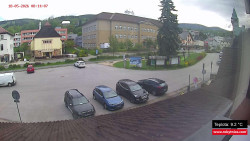 Střed obce Rokytnice nad Jizerou