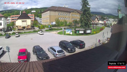 Střed obce Rokytnice nad Jizerou