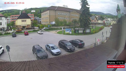 Střed obce Rokytnice nad Jizerou