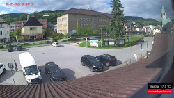 Střed obce Rokytnice nad Jizerou