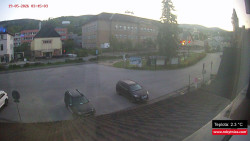 Střed obce Rokytnice nad Jizerou