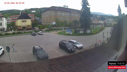 Střed obce Rokytnice nad Jizerou
