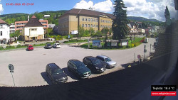 Střed obce Rokytnice nad Jizerou