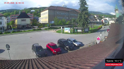 Střed obce Rokytnice nad Jizerou