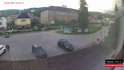 Střed obce Rokytnice nad Jizerou