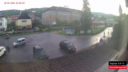 Střed obce Rokytnice nad Jizerou