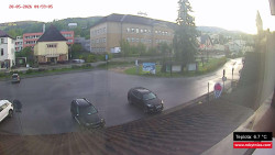 Střed obce Rokytnice nad Jizerou