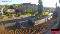 Střed obce Rokytnice nad Jizerou