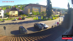 Střed obce Rokytnice nad Jizerou