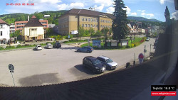 Střed obce Rokytnice nad Jizerou