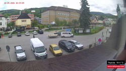Střed obce Rokytnice nad Jizerou
