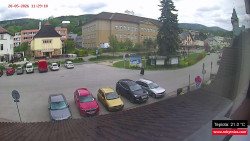 Střed obce Rokytnice nad Jizerou