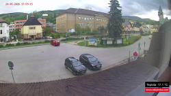 Střed obce Rokytnice nad Jizerou