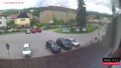 Střed obce Rokytnice nad Jizerou