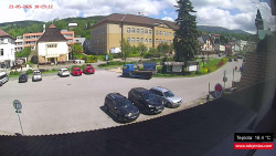 Střed obce Rokytnice nad Jizerou
