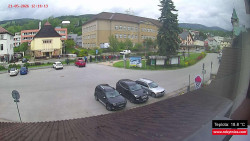 Střed obce Rokytnice nad Jizerou