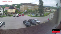 Střed obce Rokytnice nad Jizerou