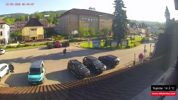 Střed obce Rokytnice nad Jizerou