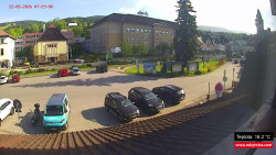 Střed obce Rokytnice nad Jizerou