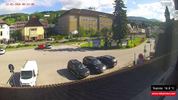 Střed obce Rokytnice nad Jizerou