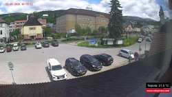 Střed obce Rokytnice nad Jizerou