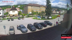 Střed obce Rokytnice nad Jizerou