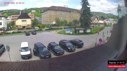 Střed obce Rokytnice nad Jizerou
