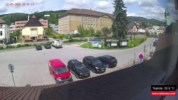 Střed obce Rokytnice nad Jizerou