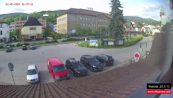 Střed obce Rokytnice nad Jizerou