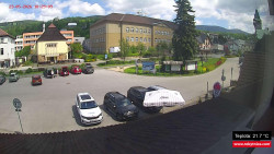 Střed obce Rokytnice nad Jizerou