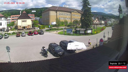 Střed obce Rokytnice nad Jizerou