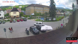 Střed obce Rokytnice nad Jizerou