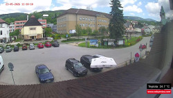 Střed obce Rokytnice nad Jizerou