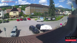 Střed obce Rokytnice nad Jizerou