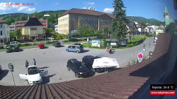 Střed obce Rokytnice nad Jizerou