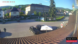 Střed obce Rokytnice nad Jizerou
