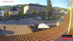 Střed obce Rokytnice nad Jizerou