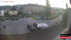 Střed obce Rokytnice nad Jizerou