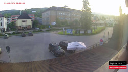 Střed obce Rokytnice nad Jizerou