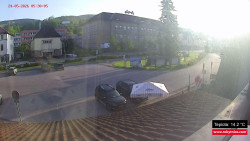 Střed obce Rokytnice nad Jizerou
