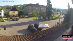 Střed obce Rokytnice nad Jizerou