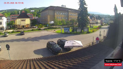 Střed obce Rokytnice nad Jizerou
