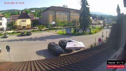Střed obce Rokytnice nad Jizerou